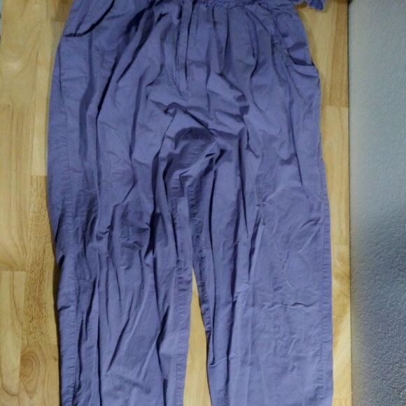 Vintage Purple Short Sleeve Romper Jumpsuit - Picture 3 of 7